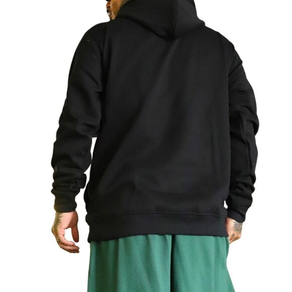 Reason Defy the System Punk Skeleton Hoodie Men’s Large Black Pink Mohawk - Picture 9 of 13